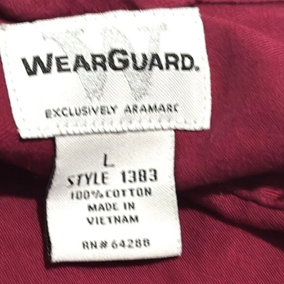 WearGuard Burgundy Long-Sleeve Button-Up Shirt Geo. R. True & Son Trucking Embro - Picture 3 of 4